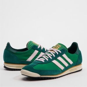 Adidas Women's SL 72 Sneakers Size 6 Green & Pink Like New